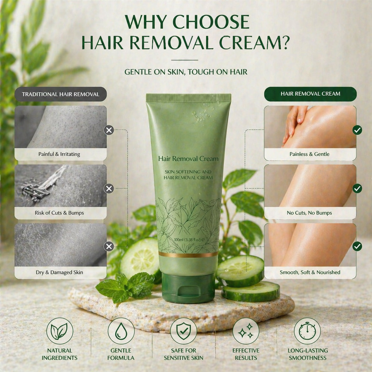 Puredermmed™ Hair Removal Cream for All Women & Men