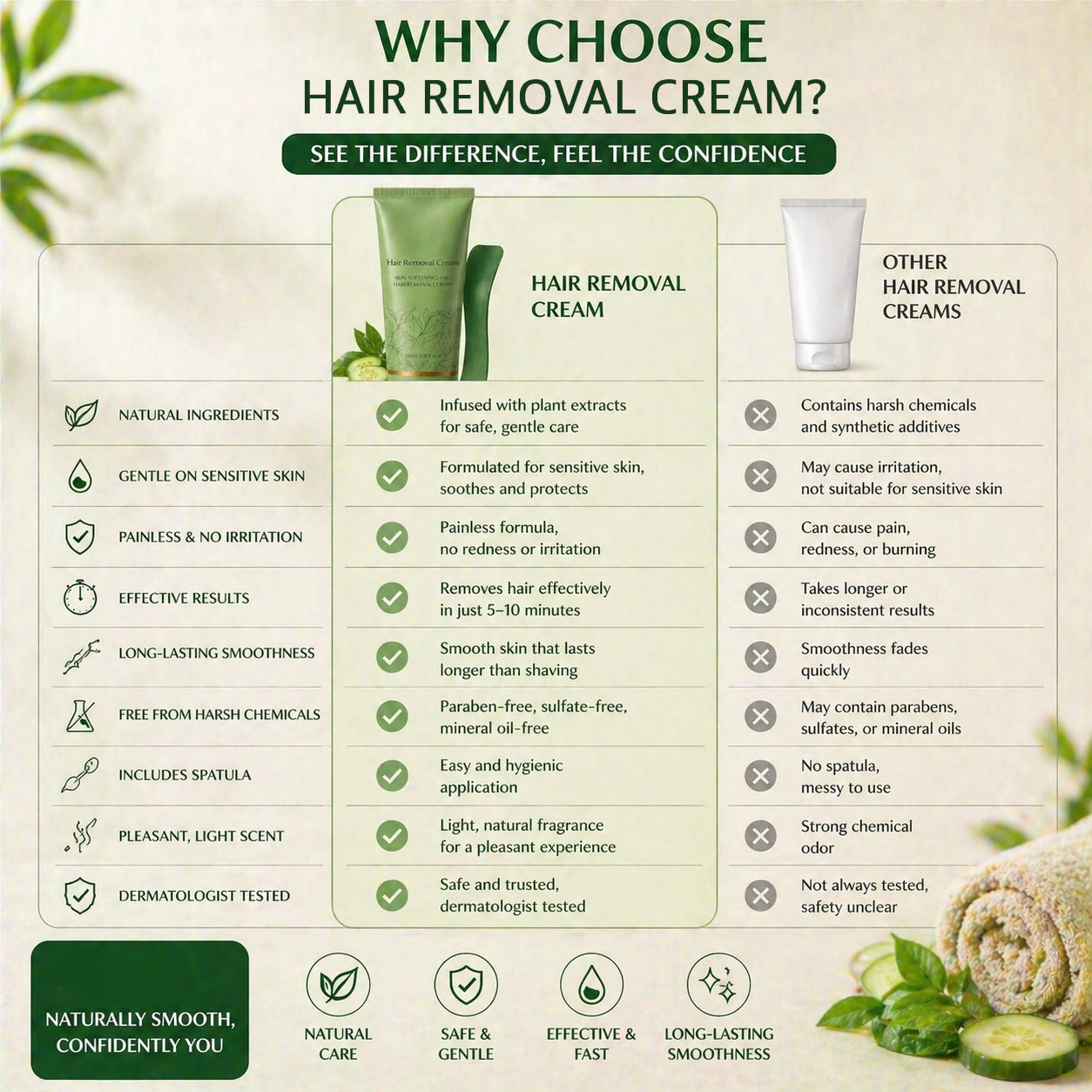 Puredermmed™ Hair Removal Cream for All Women & Men