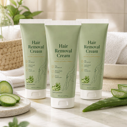 Puredermmed™ Natural Gentle Hair Removal Cream | For Women & Men, Sensitive Skin