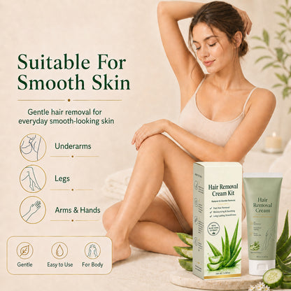 Puredermmed™ Natural Gentle Hair Removal Cream | For Women & Men, Sensitive Skin