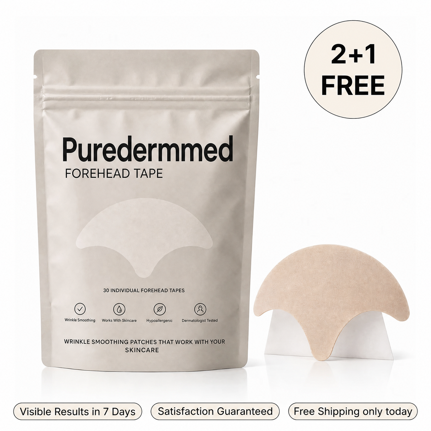 Puredermmed™ Forehead Care Patches